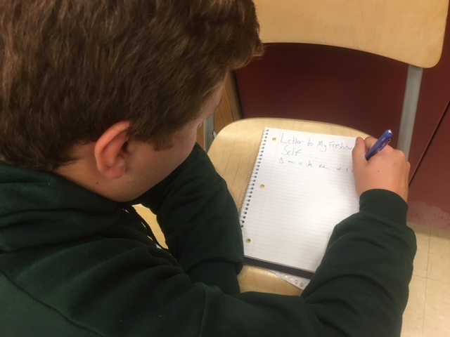 Senior Jake Kahmann writes a letter to his freshman self. 