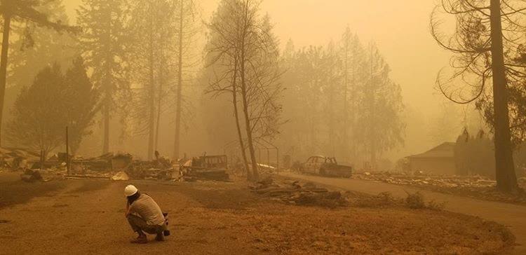 While on the job, 2010 RHS Alumni Bradley Parks captures an intense scene during the summer wildfires in Gates, Oregon.