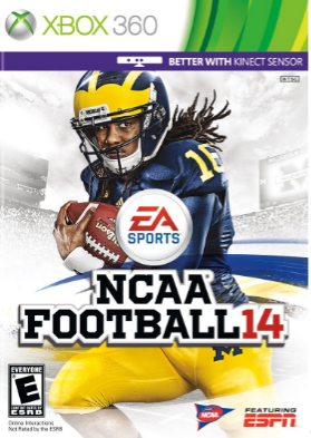 Cover art for the NCAA Football 14 game.