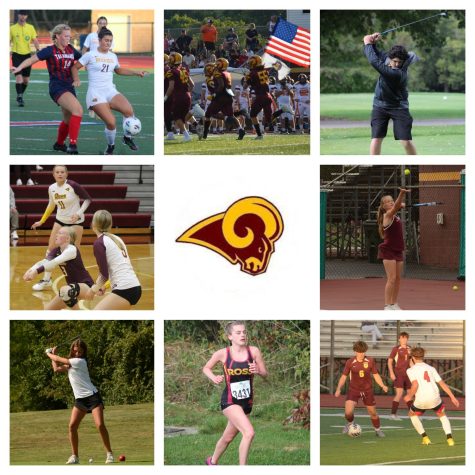 Fall Sports Athletes competing during their events.  